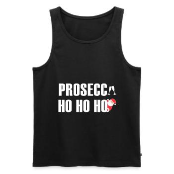 Prosecco Noël | Cadeaux de la veille de Noël - Débardeur bio Premium Homme - charbon - Devant - Alexander (188cm)