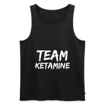 Ketamine | Keta Drugs Druffi Techno Rave Gifts - Men's Premium Organic Tank Top - black - Front - AI Model Male 178 light (178cm)