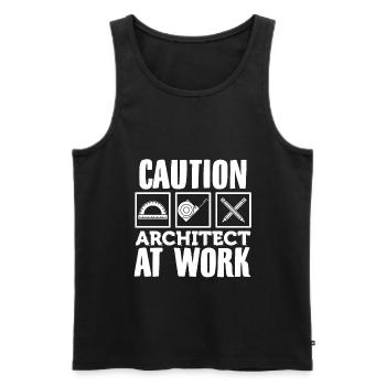Architekten Shirts Architekt Architektur Geschenke - Männer Premium Bio Tank Top - Schwarz - Vorne - Michal (187cm)