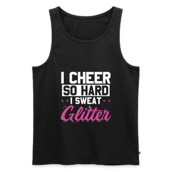 Cheerleaders Sayings Cheer Cheerleading gifts - Men's Premium Organic Tank Top - black - Front - Michal (187cm)