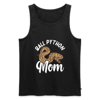 Königspython Schlange | Haustiere Reptil Geschenke - Männer Premium Bio Tank Top - Schwarz - Vorne - AI Model Male 178 light (178cm)