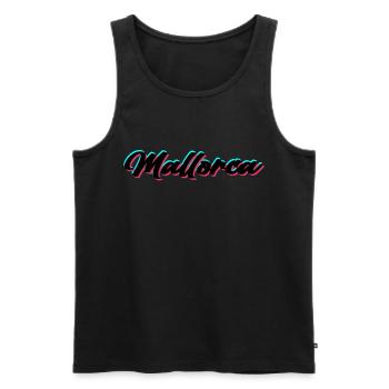 Mallorca - Männer Premium Bio Tank Top - Schwarz - Vorne - AI Model Male 178 light (178cm)