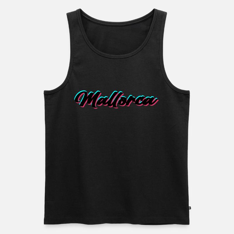 Mallorca - Männer Premium Bio Tank Top - Schwarz