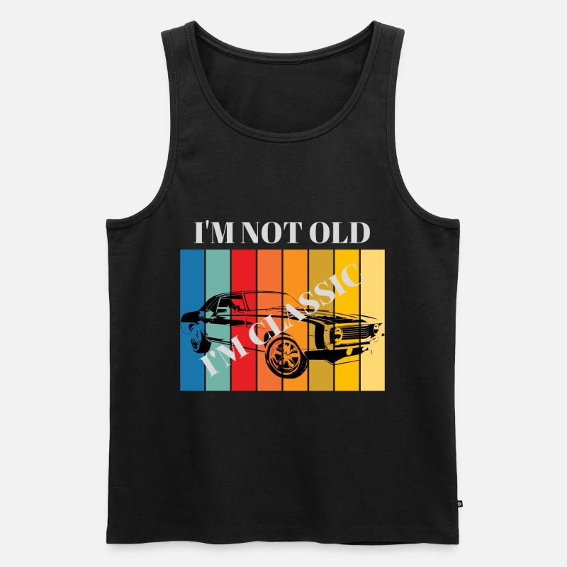 Ich bin klassisch - Männer Premium Bio Tank Top - Schwarz