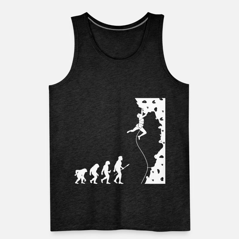 Kletterer Evolution Bouldering Climber Männer Premium Bio Tank Top
