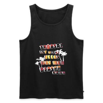 Witziger Spruch - Männer Premium Bio Tank Top - Schwarz - Vorne - AI Model Male 178 light (178cm)