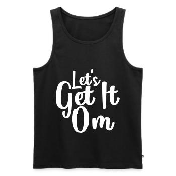 Yoga Yoga Meditation Spiritual Namaste Gift - Men's Premium Organic Tank Top - black - Front - Michal (187cm)