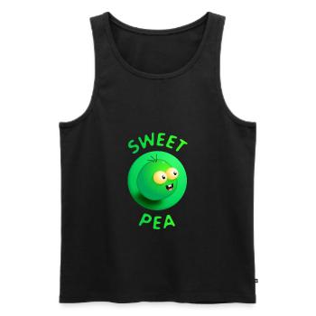 Sweet Pea - Männer Premium Bio Tank Top - Schwarz - Vorne - AI Model Male 178 light (178cm)