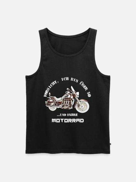 Motorrad Ü50 Rocket 3Touring - Männer Premium Bio Tank Top - Schwarz
