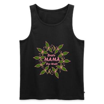 Beste Mama Der Welt Mutti Mutter Mom - Männer Premium Bio Tank Top - Schwarz - Vorne - AI Model Male 178 light (178cm)