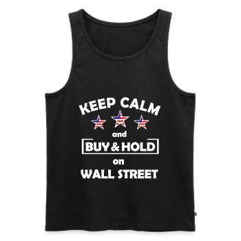 Der Wall Street Investor - Männer Premium Bio Tank Top - Schwarz - Vorne - Michal (187cm)