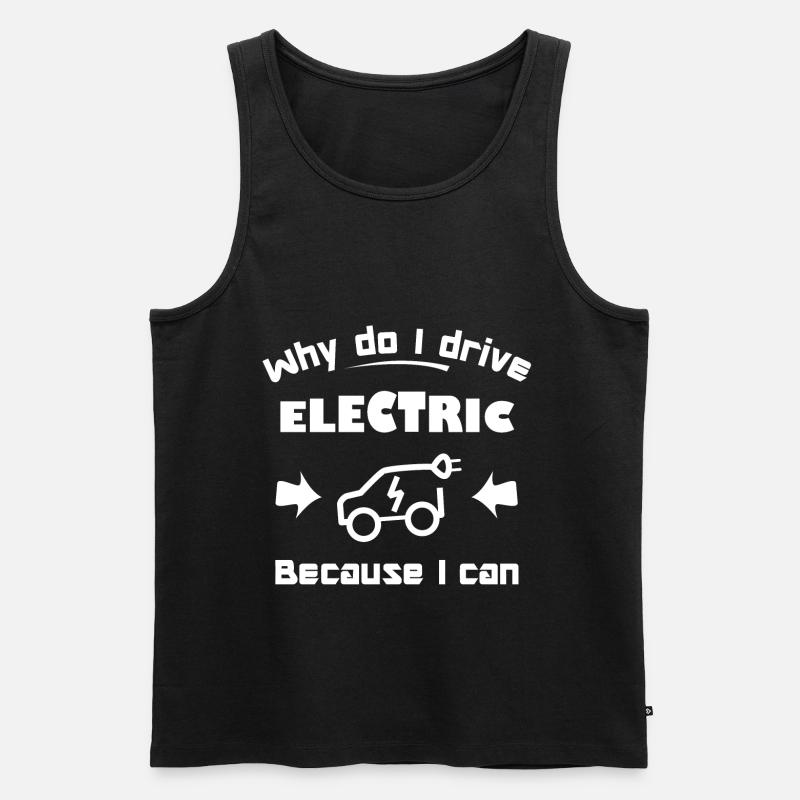 Ich liebe Elektroautos - Männer Premium Bio Tank Top - Schwarz