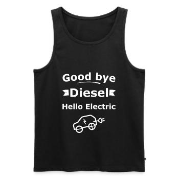 Diesel good bye - Men's Premium Organic Tank Top - black - Front - Michal (187cm)