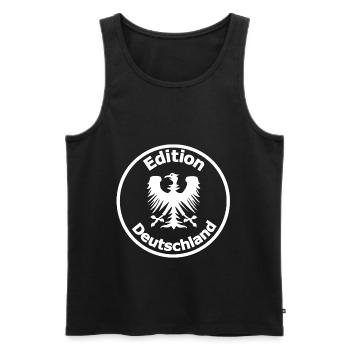 Die deutsche Edition - Männer Premium Bio Tank Top - Schwarz - Vorne - Michal (187cm)