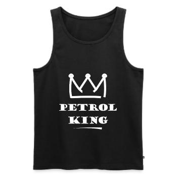 Gasoline King - Men's Premium Organic Tank Top - black - Front - Michal (187cm)