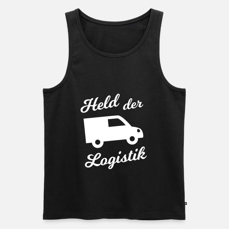 Der Logistiker - Männer Premium Bio Tank Top - Schwarz