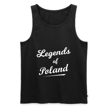 The Legends of Poland - Men's Premium Organic Tank Top - black - Front - Michal (187cm)