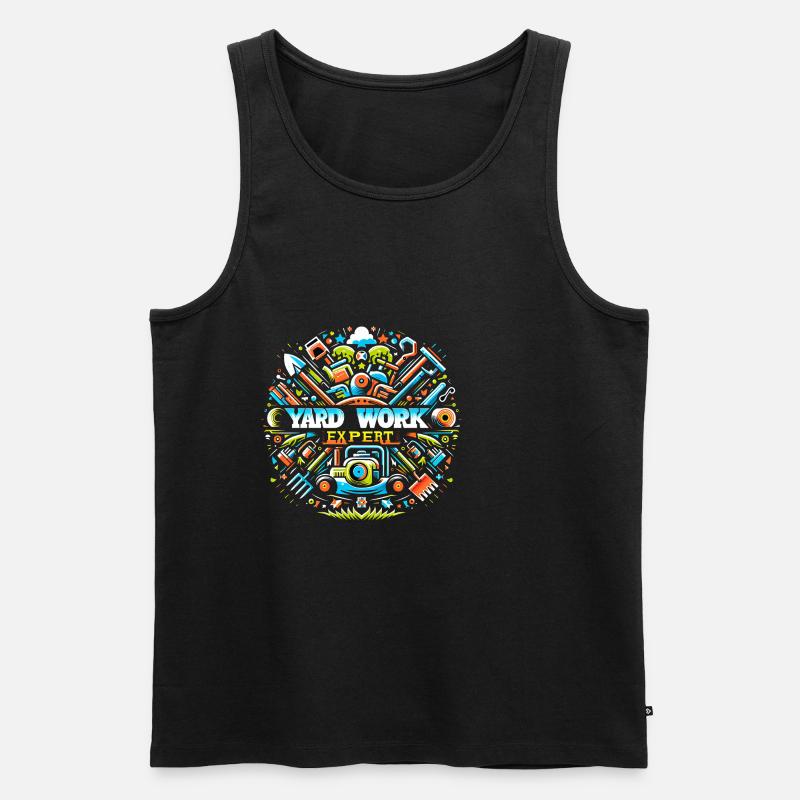 Yard Work Expert 18 - Männer Premium Bio Tank Top - Schwarz
