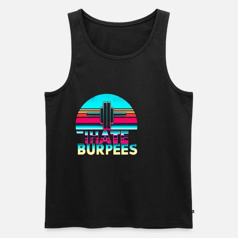 I Hate Burpees 9 - Men's Premium Organic Tank Top - black