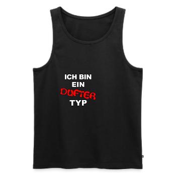 Je suis un bon bon gars qui sort drôle - Débardeur bio Premium Homme - noir - Devant - Michal (187cm)