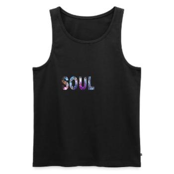 Cosmic soul - Men's Premium Organic Tank Top - black - Front - Michal (187cm)