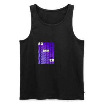 Sommer Sommer Sommer Sommer Sommer Farbe Lila Gesc - Männer Premium Bio Tank Top - Schwarz - Vorne - AI Model Male 178 light (178cm)