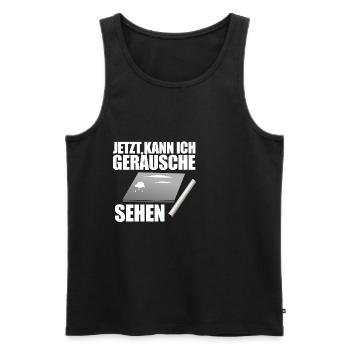Lustiger Drogen Spruch Koks Speed Ziehen 18 Gesc - Männer Premium Bio Tank Top - Schwarz - Vorne - AI Model Male 178 light (178cm)