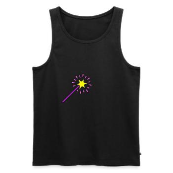 Magic wand fairy magical magic magic gift - Men's Premium Organic Tank Top - black - Front - AI Model Male 178 light (178cm)