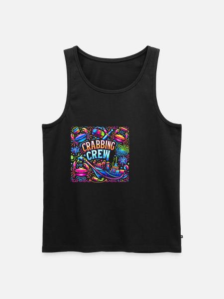 Crabbing Crew 19 - Männer Premium Bio Tank Top - Schwarz