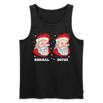 Hautarzt Botox Weihnachten - Männer Premium Bio Tank Top - Schwarz - Vorne - AI Model Male 178 light (178cm)