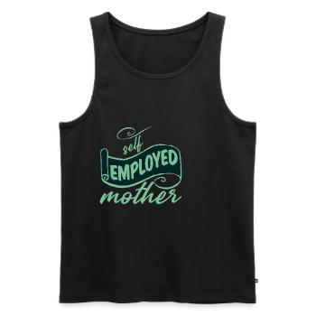 Self Employed Mother 2 - Men's Premium Organic Tank Top - black - Front - AI Model Male 178 light (178cm)