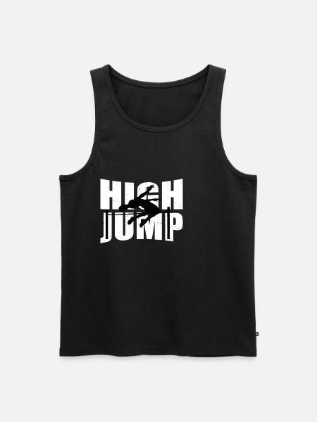 High Jump 3 - Men's Premium Organic Tank Top - black