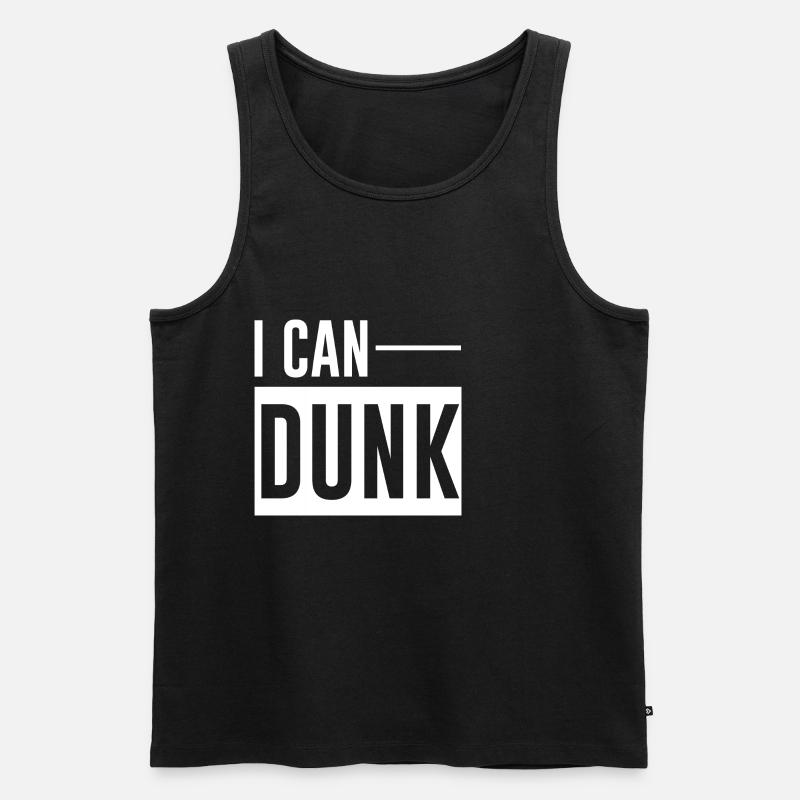 I Can Dunk 4 - Men's Premium Organic Tank Top - black
