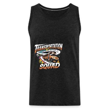 Transportation Squad 4 - Männer Premium Bio Tank Top - Anthrazit - Vorne - Alexander (188cm)