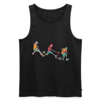 stunt scooter - Männer Premium Bio Tank Top - Schwarz - Vorne - AI Model Male 178 light (178cm)