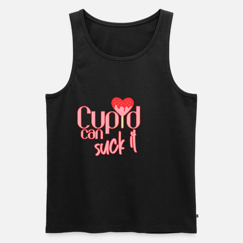 Cupid Can Suck It 2 - Männer Premium Bio Tank Top - Schwarz
