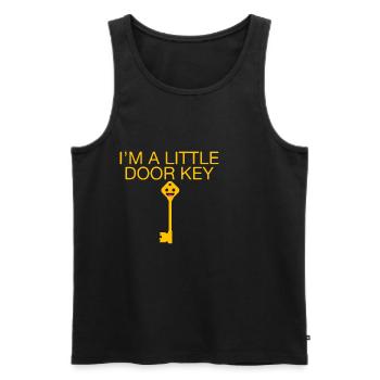 I'm A Little Door Key 4 - Männer Premium Bio Tank Top - Schwarz - Vorne - AI Model Male 178 light (178cm)