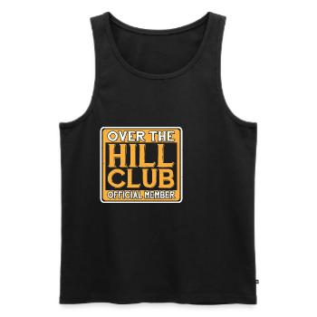 Over The Hill Club Official Member 7 - Men's Premium Organic Tank Top - black - Front - Michal (187cm)