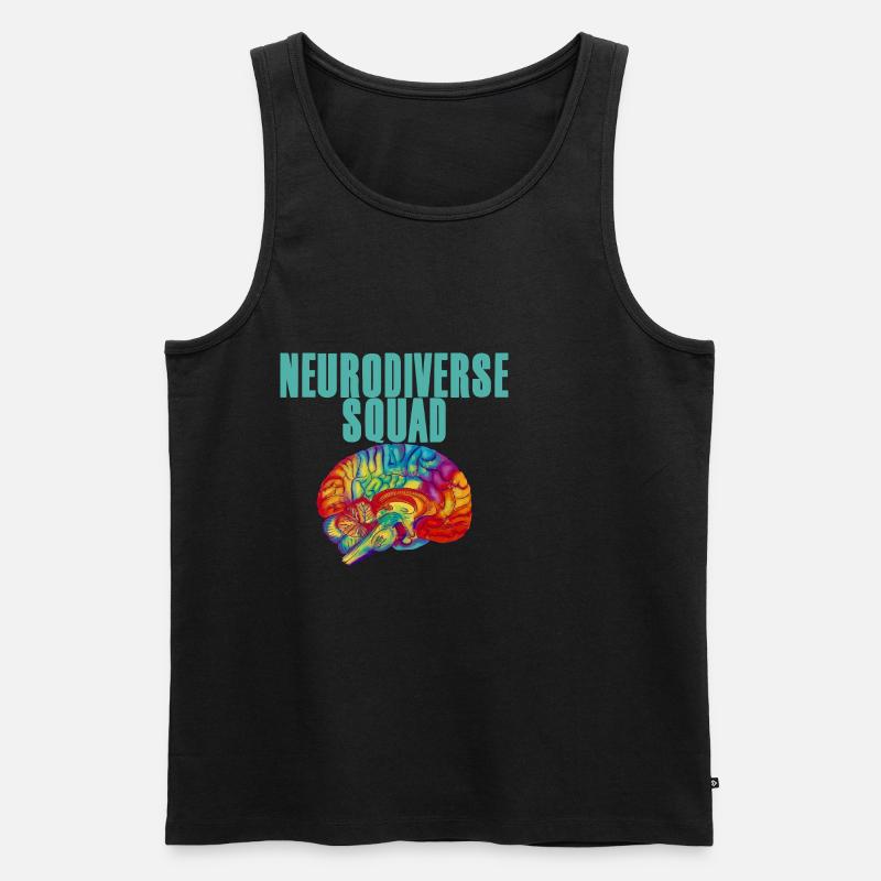 Neurodiverse Squad 4 - Männer Premium Bio Tank Top - Schwarz