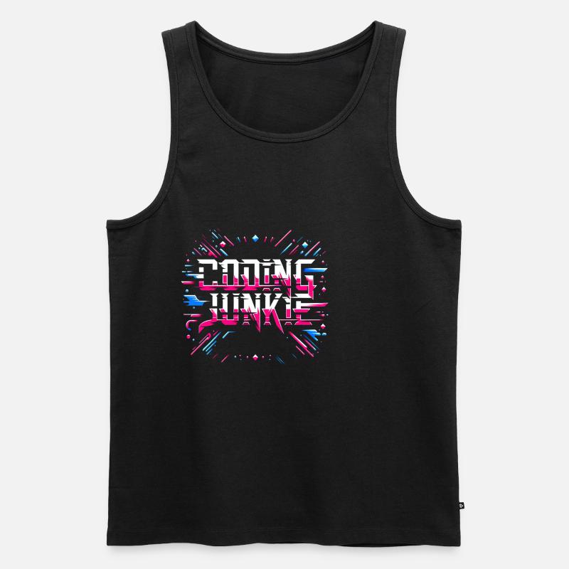 Coding Junkie 15 - Männer Premium Bio Tank Top - Schwarz