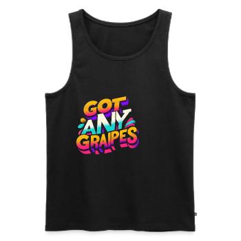 Got Any Grapes 10 - Men's Premium Organic Tank Top - black - Front - AI Model Male 178 light (178cm)