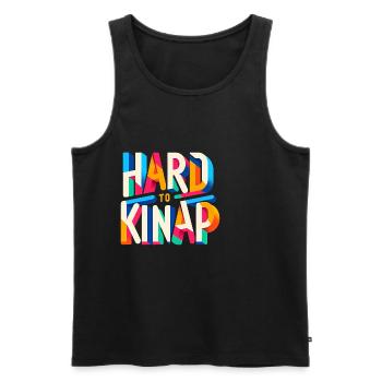 Hard to Kidnap 4 - Men's Premium Organic Tank Top - black - Front - AI Model Male 178 light (178cm)