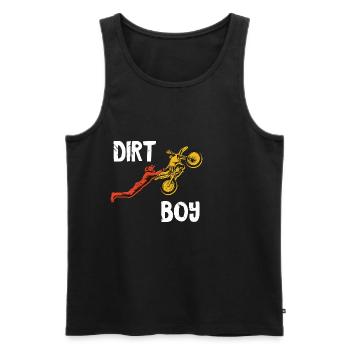Motocross Bike Offroad Motorcycle Biker - Männer Premium Bio Tank Top - Schwarz - Vorne - Michal (187cm)