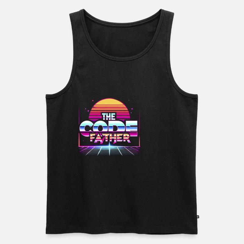 The Codefather 5 - Männer Premium Bio Tank Top - Schwarz