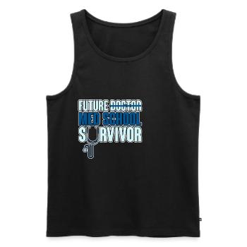 Future Med School Survivor 2 - Men's Premium Organic Tank Top - black - Front - AI Model Male 178 light (178cm)