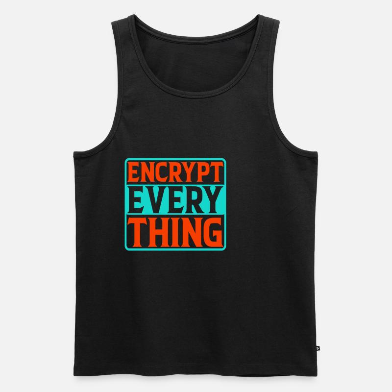 Encrypt Everything 4 - Men's Premium Organic Tank Top - black