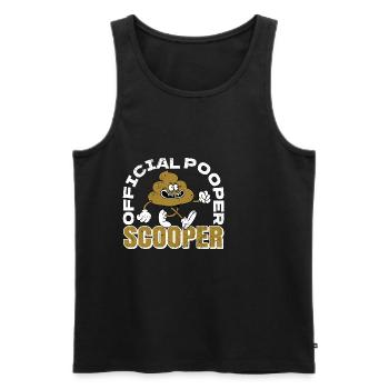 Official Pooper Scooper 30 - Männer Premium Bio Tank Top - Schwarz - Vorne - AI Model Male 178 light (178cm)