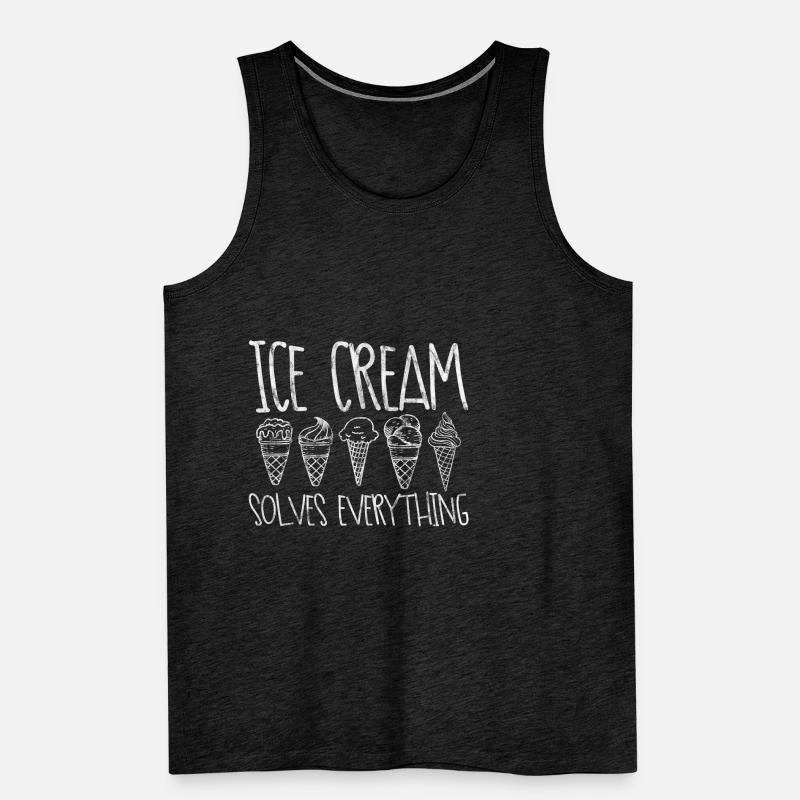 Ice Cream Solves Everything 3 Men's Premium Organic Tank Top