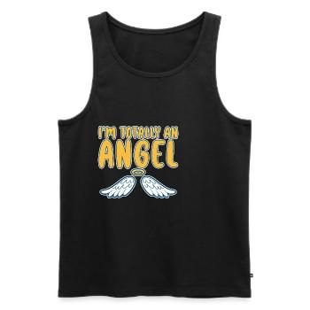 I'm Totally An Angel 2 - Männer Premium Bio Tank Top - Schwarz - Vorne - Michal (187cm)