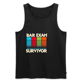 Bar Exam Survivor 8 - Männer Premium Bio Tank Top - Schwarz - Vorne - Michal (187cm)